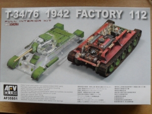 AFV CLUB 1/35 35S51 T-34/76 1942 FACTORY 112 FULL INTERIOR KIT